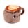 Peso para porta em pelúcia Foodiemals Cappuccino 