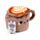 Peso para porta em pelúcia Foodiemals Cappuccino 