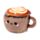 Peso para porta em pelúcia Foodiemals Cappuccino 