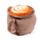 Peso para porta em pelúcia Foodiemals Cappuccino 
