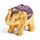 Figurita Elefante da sorte dourado