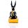 Anubis Preto e Dourado Recostado