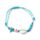 Pulseiras moda fashion - Contas azuis com conchas e estrelas-do-mar