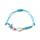 Pulseiras moda fashion - Contas azuis com conchas e estrelas-do-mar