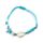 Pulseiras moda fashion - Contas azuis com conchas e estrelas-do-mar