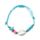 Pulseiras moda fashion - Contas azuis com conchas e estrelas-do-mar