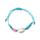 Pulseiras moda fashion - Contas azuis com conchas e estrelas-do-mar