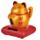 Boneco solar - gato a mover o braço