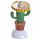 Boneco solar Cactus com chapéu mexicano