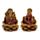 Conjunto de 2 peças Ganesh e Lakshmi Lotus em ouro