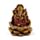 Conjunto de 2 peças Ganesh e Lakshmi Lotus em ouro