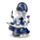 Ganesh branco e azul Conhecimento