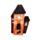 Decoração LED de Halloween Casa gato preto assustador e fantasma 