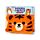 Toalha infantil com capuz Alfie o tigre Adoramals