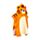 Toalha infantil com capuz Alfie o tigre Adoramals