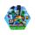 Puzzle com 130 peças forma Minecraft Creeper 