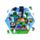 Puzzle com 130 peças forma Minecraft Creeper 