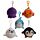 Porta-Chaves de Peluche Adoramals Squeezies - Animais Marinhos
