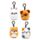 Porta-chaves de pelúcia Squidglys Adoramals Animais de estimação 