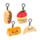 Mini Porta-chaves de pelúcia Squidglys Foodiemals Boulangerie