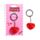 Porta-chaves PVC 3D J´Adoramals Heart Coração