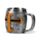 Caneca Capacete Decorativo de Cavaleiro Medieval Prata e Ouro