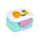 Lancheira Bento empilhada com fecho clip e talheres Beans & Co Gatos