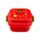 Lancheira Bento com fecho Clip Elidi o Morango Foodiemals