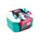 Lancheira Bento com fecho clip e talheres Hatsune Miku