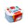 Lancheira Bento com fecho clip e talheres - Peanuts Snoopy & Woodstock