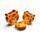 Conjunto de 3 lancheiras com formas Adoramals Tiger