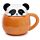 Caneca de cerâmica com tampas de animais - Adoramals Panda