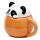 Caneca de cerâmica com tampas de animais - Adoramals Panda