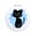 Espelho Compacto - Lucky o Gato preto da sorte
