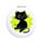Espelho Compacto - Lucky o Gato preto da sorte