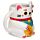 Caneca Gato Chinês da Sorte Maneki Neko Branco