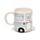Caneca Cerâmica com forma Caravana Home Is Where You Park It
