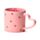 Caneca de Porcelana asa com forma de coração Amore Heart