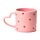 Caneca de Porcelana asa com forma de coração Amore Heart