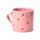 Caneca de Porcelana asa com forma de coração Amore Heart