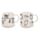 Caneca de grés com ilustrações de gatos