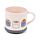 Conjunto de caneca e tampa com base para copos Pusheen the Cat Sushi Lover