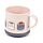 Conjunto de caneca e tampa com base para copos Pusheen the Cat Sushi Lover