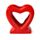 Queimador de óleo em cerâmica moldado Amore Heart Coração 