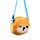 Bolsa de tiracolo em pelúcia Adoramals Shuggs o Shiba Inu