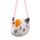 Bolsa de tiracolo em pelúcia Adoramals Lola a gata