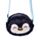 Bolsa de tiracolo em pelúcia Nico o Pinguim
