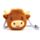 Bolsa de tiracolo em pelúcia Highland Coo Cow