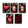 Cartas de jogo Caveiras e Rosas