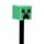 Caneta apagável com topo de silicone  Minecraft Creeper